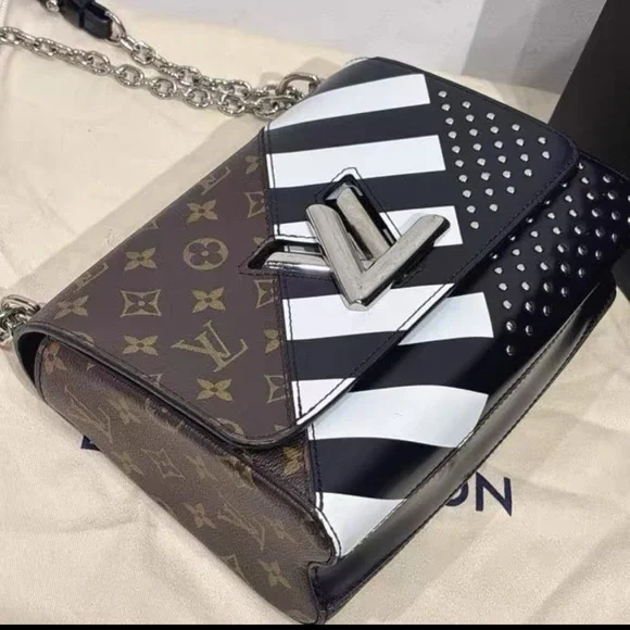 Louis Vuitton Brown and Black Striped Shoulder Bag - Picture 7 of 7